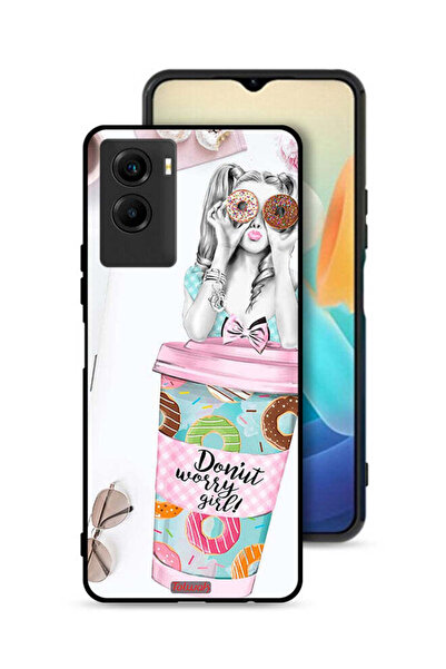 Tolwak غطاء حماية لهاتف Vivo Y55s 5G (2021) - فتاة القلق دونات