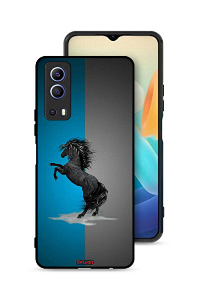 Tolwak غطاء حماية لهاتف Vivo Y72 5G برسومات حصان