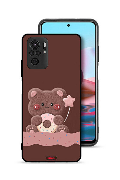 Tolwak غطاء حماية لهاتف شاومي ريدمي نوت 10 4G، دب دونات