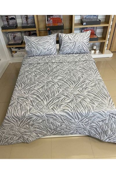 VİLERA HOME Double Size King Size Pillow with Case 230*250 Bedding Cover Set