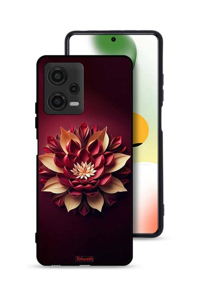 Tolwak غطاء حماية لهاتف Xiaomi Poco X5 بتصميم زهور تجريدية