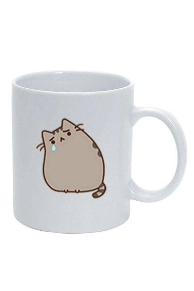 INOVATIX Personalized white mug, Emoji Cat, white, D1010, INOVATIX®. 330ml