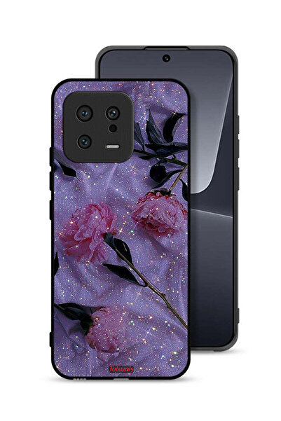 Tolwak غطاء حماية لهاتف شاومي 13 بنقشة ورود لامعة