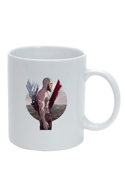 INOVATIX Cana alba personalizata, Vikingii, alb, D1439, INOVATIX®. 330ml