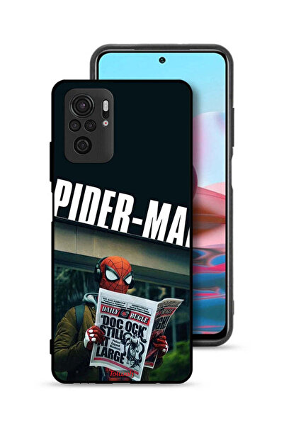 Tolwak غطاء حماية لهاتف شاومي ريدمي نوت 10 4G سبايدرمان يقرأ صحيفة