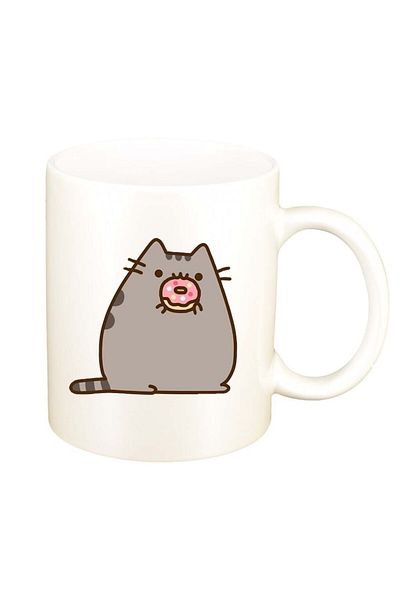 INOVATIX Personalized white mug, Emoji Cat, D1012, INOVATIX®. 330ml