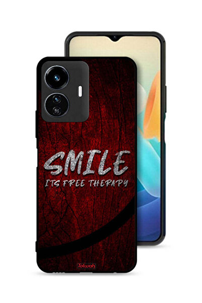 Tolwak Vivo Y77 5G Protective Case Cover Smile Its Free Therapy