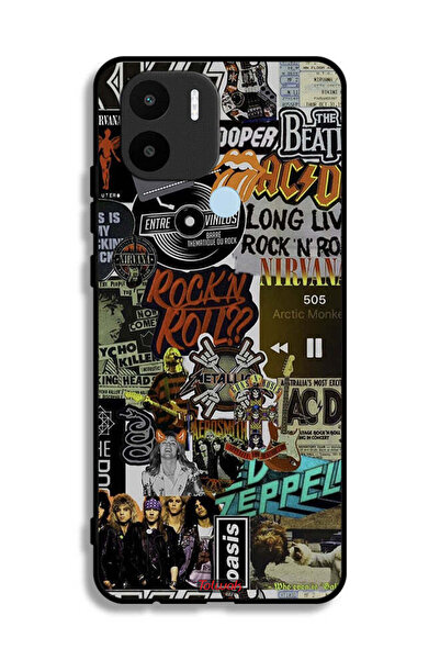 Tolwak Xiaomi Redmi A1 Plus Protective Case Cover Long Live Rock N Roll