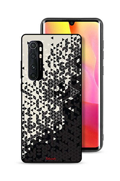 Tolwak غطاء حماية لهاتف شاومي مي نوت 10 لايت بنمط مثلث فني رقمي