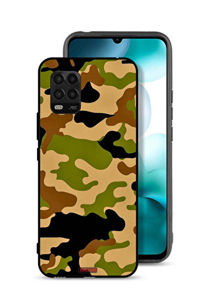 Tolwak غطاء حماية لهاتف شاومي مي 10 لايت 5G بنمط رقمي تجريدي مموه