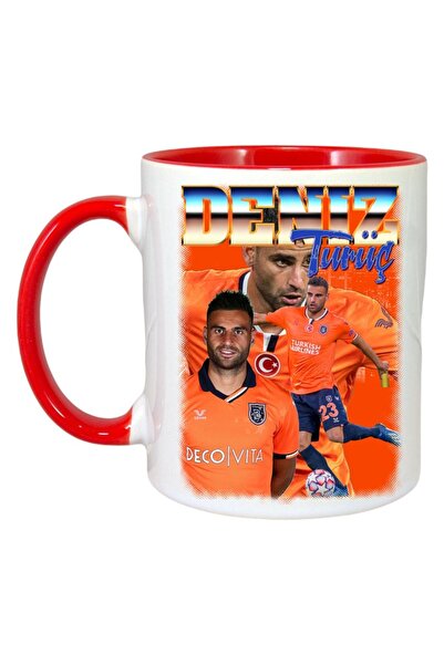 INOVATIX Cana Alba Personalizata, Deniz Turuc Player, Maner Si Interior Rosu,...