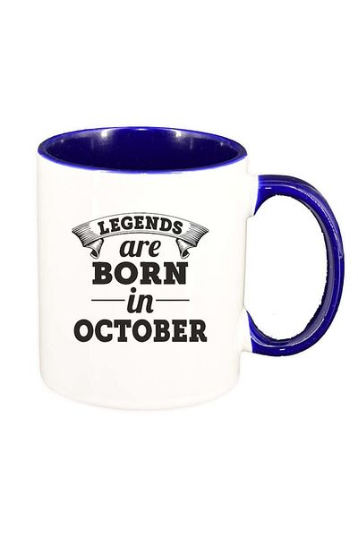 INOVATIX Personalized white mug, Legend, dark blue interior, D72, INOVATIX®. 330ml