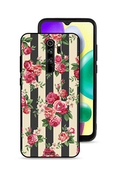 Tolwak Xiaomi Redmi Note 8 Pro Protective Case Cover Roses Pattern