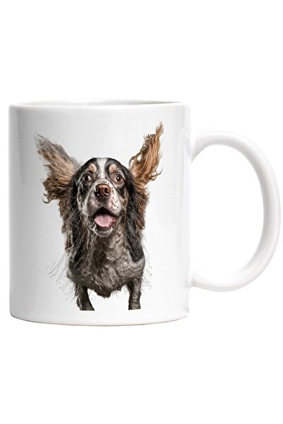 INOVATIX Cana alba personalizata, Catel, Apa, Zambet, Animal De Companie, Pic...