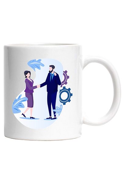 INOVATIX Personalized white mug, Business, Meeting, Business, Plants, Suit, INOVATIX®. 330ml
