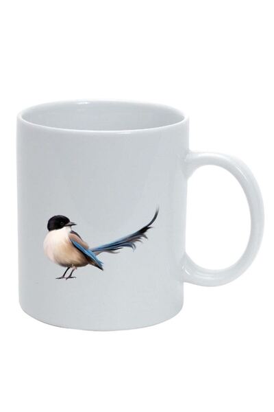 INOVATIX Εξατομικευμένη λευκή κούπα, Bird, λευκό, D309, INOVATIX®. 330ml