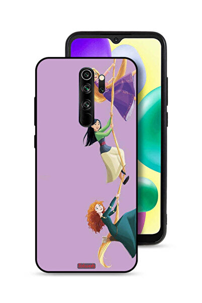 Tolwak Xiaomi Redmi Note 8 Pro Protective Case Cover Girls Climbing Art