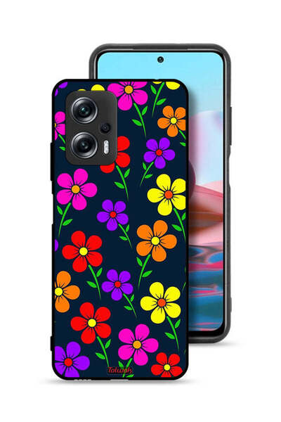 Tolwak غطاء حماية لهاتف شاومي ريدمي نوت 11T برو بلس 5G بنقشة زهور ملونة
