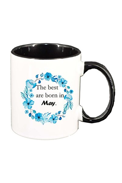 INOVATIX Cana alba personalizata, Flori, The best are born in..., interior ne...