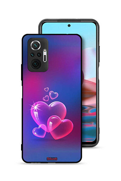 Tolwak غطاء حماية لهاتف شاومي ريدمي نوت 10 برو 4G بنقشة قلوب الماء