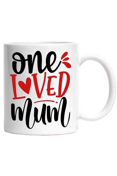 INOVATIX Personalized white mug, for a mother loved and respected by the family, INOVATIX®. 330ml