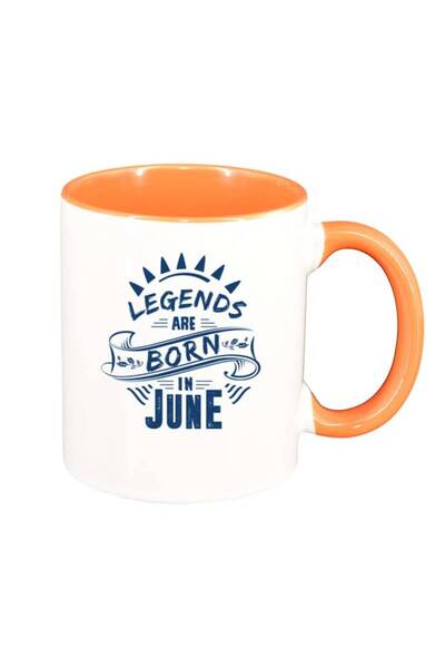 INOVATIX Персонализирана бяла чаша, Legend, оранжева вътрешност, D73, INOVATI...