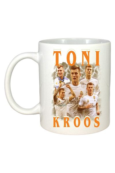 INOVATIX Personalized White Mug, Toni Kroos Real Madrid, White Handle and Interior, ®. 330ml