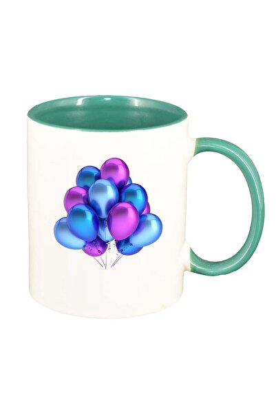 INOVATIX Balon personalizat, cana albă, interior verde, D378, INOVATIX®. 330ml