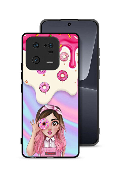 Tolwak غطاء حماية لهاتف Xiaomi 13 Pro يحمل صورة دونات