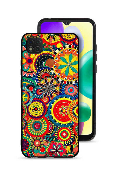 Tolwak غطاء حماية لهاتف شاومي ريدمي 9 سي بنمط ماندالا ملون