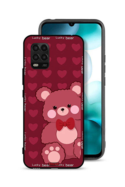 Tolwak غطاء حماية لهاتف شاومي مي 10 لايت 5G، الدب المحظوظ