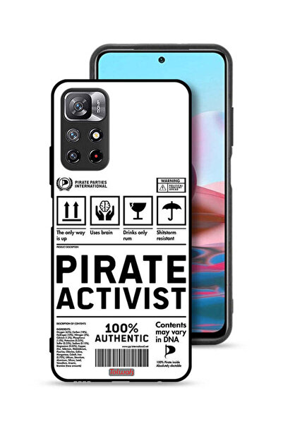 Tolwak غطاء حماية لهاتف شاومي ريدمي نوت 11 4G، ملصق ناشط خاص