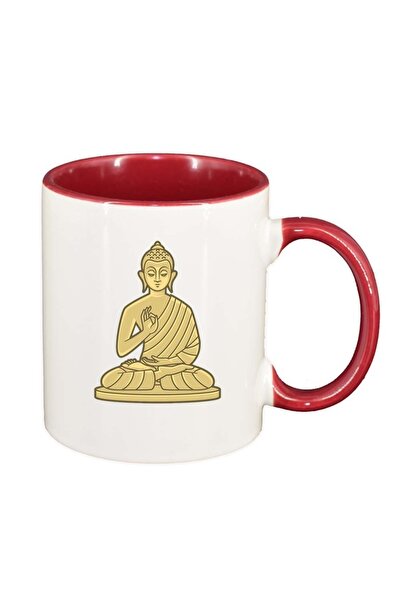 INOVATIX Εξατομικευμένη λευκή κούπα, ινδική, κόκκινο εσωτερικό, D369, INOVATI...