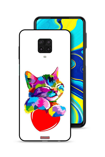 Tolwak غطاء حماية لهاتف شاومي ريدمي نوت 9 برو - قطة ملونة