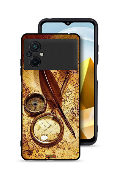 Tolwak غطاء حماية لهاتف Xiaomi Poco M5 4G بتصميم بوصلة عتيقة