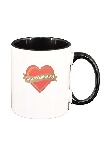 INOVATIX Cana alba personalizata, Love, interior negru, D336, INOVATIX®. 330ml