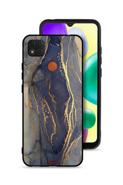 Tolwak غطاء حماية لهاتف شاومي ريدمي 9C بنمط رخامي لامع