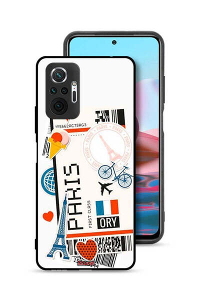 Tolwak غطاء حماية لهاتف شاومي ريدمي نوت 10 برو 4G ملصق باريس