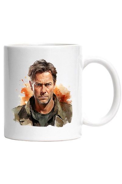 INOVATIX Personalized white mug, Clint Eastwood, Famous Actor, Movies, Hollywood, x, INOVATIX®. 330ml