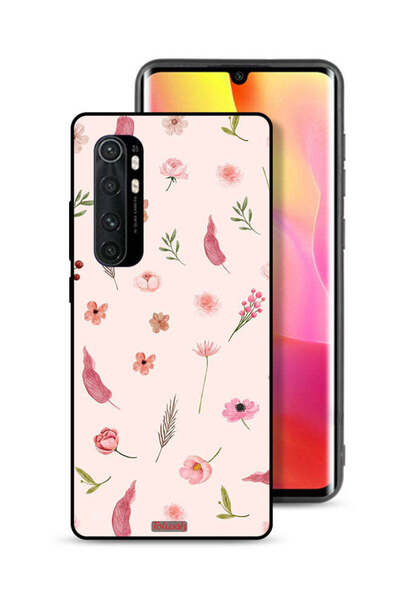 Tolwak غطاء حماية لهاتف شاومي مي نوت 10 لايت بنقشة أوراق وورود