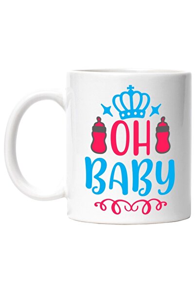 INOVATIX Cana alba personalizata, ul in engleza Oh, baby - oh bebelusule bibe...