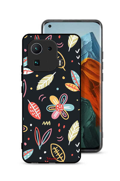 Tolwak غطاء حماية لهاتف شاومي مي 11 برو، زهور وأوراق، فن تجريدي