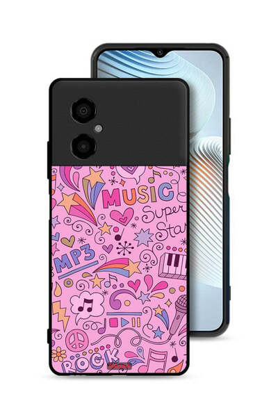 Tolwak غطاء حماية لهاتف Xiaomi Poco M4 5G - علامات موسيقية