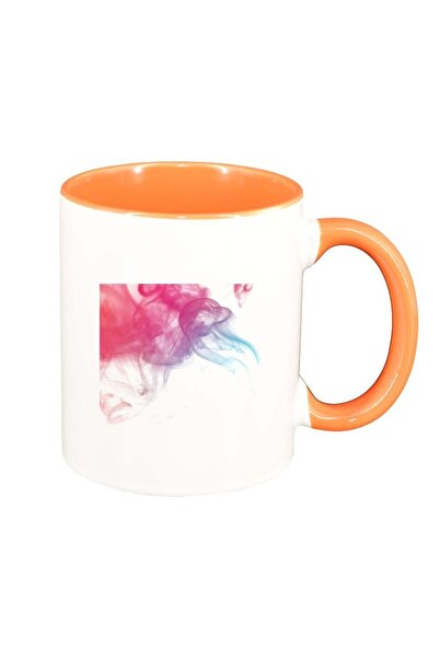 INOVATIX Cana alba personalizata, Colour, interior portocaliu, D266, INOVATIX...