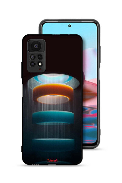 Tolwak غطاء حماية لهاتف شاومي ريدمي نوت 11 برو 5G بنمط حلقات فنية