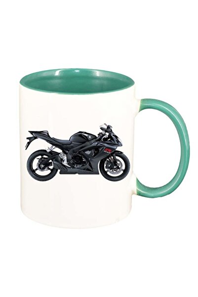 INOVATIX Cana alba personalizata, Motor, interior verde, D56, INOVATIX®. 330ml