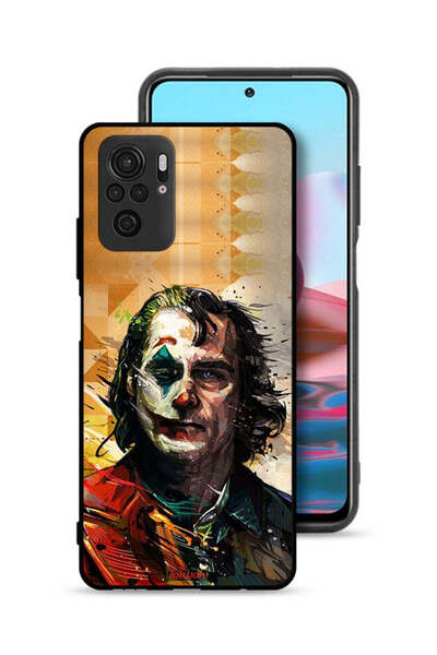 Tolwak Xiaomi Redmi Note 10S Protective Case Cover Joker Paint Art