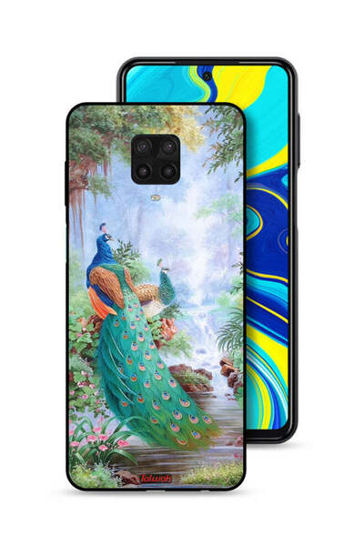 Tolwak غطاء حماية لهاتف شاومي ريدمي نوت 9S بنقشة الطاووس