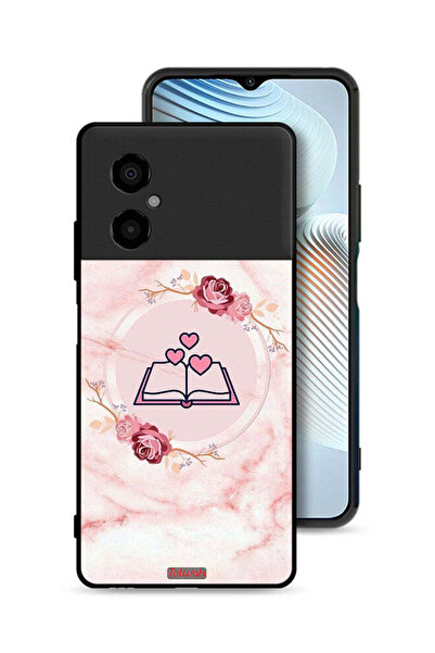 Tolwak غطاء حماية لهاتف Xiaomi Poco M4 5G بتصميم ثلاثة قلوب على كتاب