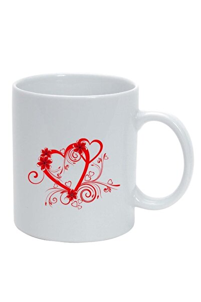 INOVATIX Персонализирана бяла чаша, Love, бяла, D307, INOVATIX®. 330 мл